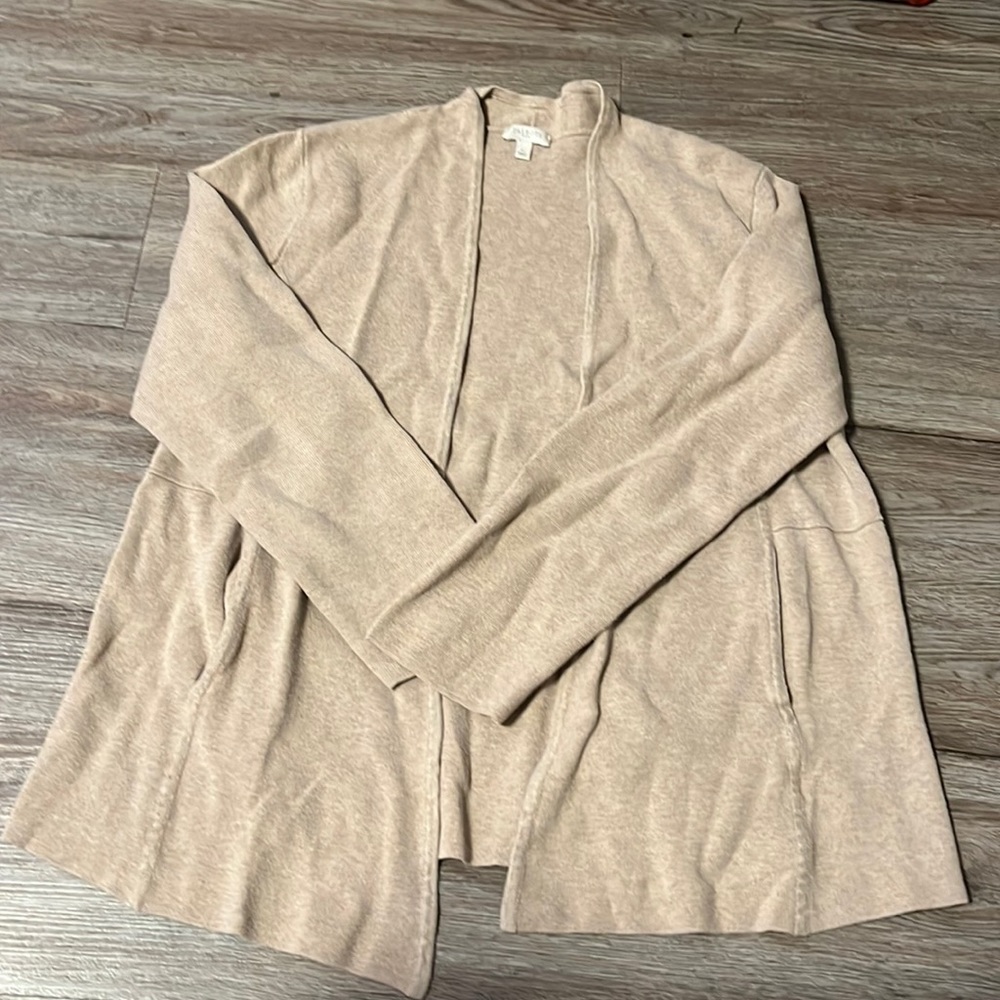 Talbots Open Tan Cardigan
